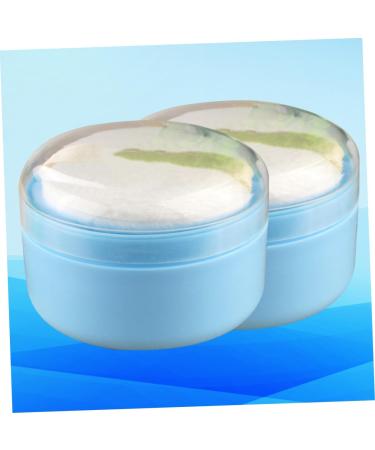 MERRYHAPY 2 Pieces Box Talcum Powder Puff Case for Loose Powder Children's Powder Puff for Body Powder Infant Baby Powder Box Soft Powder Puff Blue - Buy Online on GoSupps.com