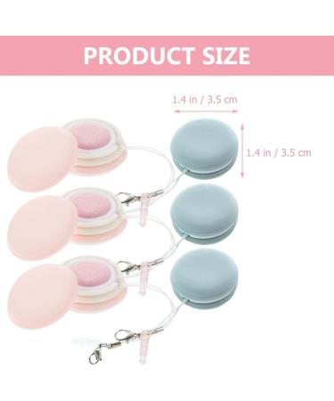 GLEAVI Microfiber Cleaning Cloth Pouch - 6pcs Mini Phone Screen Wipers in Macaron Shape - Portable Lens & Screen Cleaner Keychain for Glasses (Pink Blue) - International Shipping Available - Buy Online on GoSupps.com