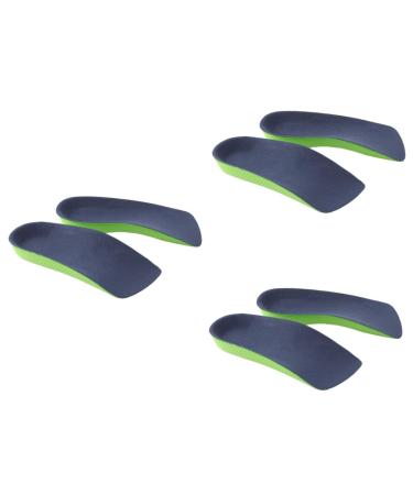 Hemoton 3 Pairs Flat Foot Insoles Shoe Insoles Women High Arch Insoles Shoe Pads Orthotic Insert Insoles Shoe Cushions for Men Shape Leg Insoles Women's Shaping