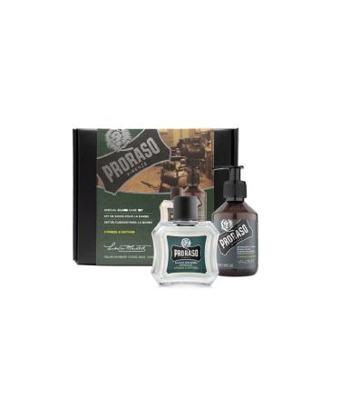 Proraso Beard Care Duo Kit - Beard Balm & Wash for New/Short Beards | Cypress & Vetyver - International Shipping Available - Buy Online on GoSupps.com