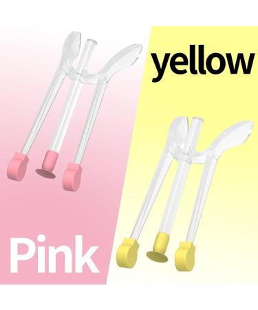 Ofone Contact Lens Remover Tool - Soft Lens Applicator with Tweezers & Case | Portable Contact Inserter & Remover - Travel Friendly (Yellow - Buy Online on GoSupps.com