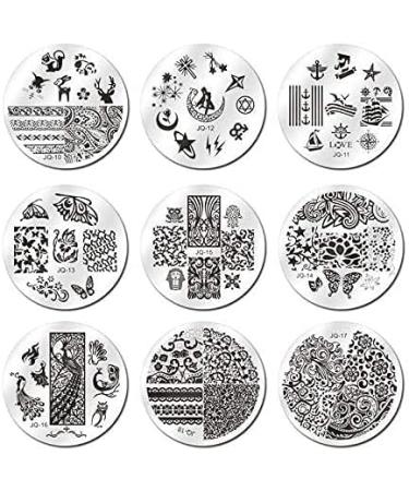 BIEUTEE Nail Art Stamp Template 30 Designs Nail Stamping Stencil Complete Set with 1 Stamp & 2 Scrapers for Stunning Nail Art - Buy Online on GoSupps.com