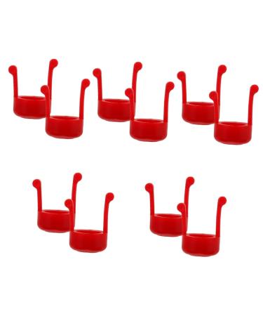 Hemoton 10 Pcs Eye Drop Holder Tool Dropper Eye Drop Applicator Guides Eye Drop Racks Useful Eye Drops Holders Storage Bracket Eye Drops Aid Racks Storage Rack Portable Red 3.00X2.00X2.00CMx5pcs Redx5pcs