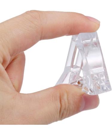 Anself 10Pcs Transparent Crystal Gel Nail Tips Clips - Nail Extension UV LED Builder Clamps Kit - Buy Online on GoSupps.com