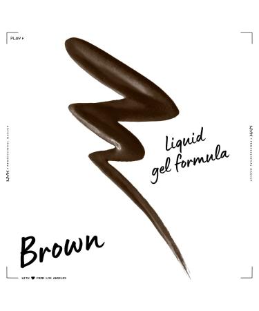 Nyx Epic Wear Liquid Liner - Waterproof Brown Matte Eyeliner - Buy Online on GoSupps.com