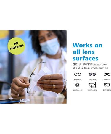 ZEISS Anti-Fog Lens Wipes - Pre-Moistened Defogger Wipes for Glasses Binoculars and Cameras - Individually Wrapped 30 Count - Buy Online on GoSupps.com