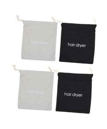 Healeved 4 Pcs Hair Dryer Storage Bag Hair Dryer Bags Drawstring Hair Dryer Carriers Practical Bags Fabric