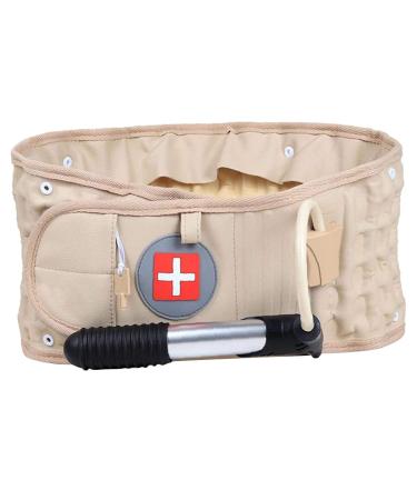 Back Decompression Belt Lumbar Support Back Waist Brace Spinal Traction Extender Size for 29-49 Waist Great Gift