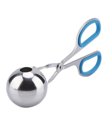 Stainless Steel Meatball Clip Maker Mold Kitchen Tool Non-Sticky Non-Slip Handle (BLUE)