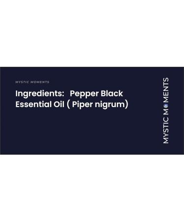 Mystic Moments Black Pepper Essential Oil 500g - Pure & Natural Vegan Oil for Diffusers Aromatherapy & Massage - GVO Free - Buy Online on GoSupps.com