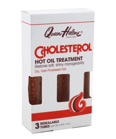 Queen Helene Cholesterol Hot Oil Treatment 3 Count - 1oz Tubes (Pack of 2) - Buy Online on GoSupps.com