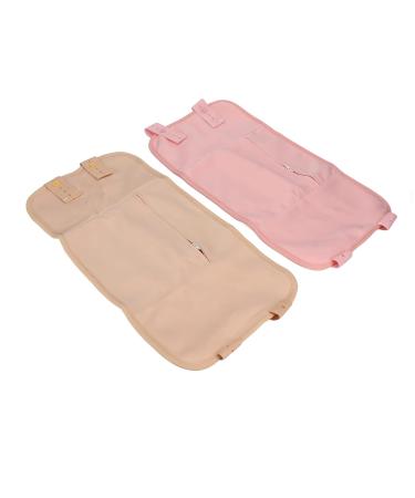 Castor Oil Pack 2 Pack - Reusable Soft Portable for Sleeping - Pink & Khaki | International Shipping - Buy Online on GoSupps.com