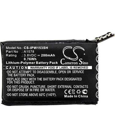 200mAh A1578 Battery Compatible with MJ312LL/A MJ332LL/A MJ362LL/A A1554 A1553 - Perfect for 38mm Apple Watch - High-Performance 3.8V Replacement - Buy Online on GoSupps.com