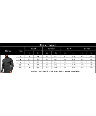Men's Black Mock Turtleneck Long Sleeve T-Shirt - Large | Lightweight Stretch Undershirt - Buy Online on GoSupps.com
