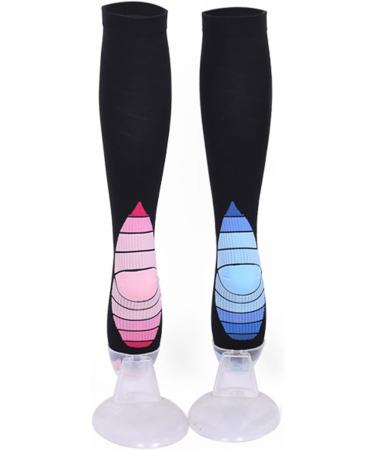Buy Knee High Compression Stockings 20-30 mmHg | Best Athletic Fit for Calves Ankle Support for Sports Pregnancy & Travel | Size L-XL - Buy Online on GoSupps.com