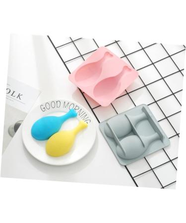 HOMSFOU 4 Pcs Silicone Molds Fondant Molds De para Gelatinas Silicone Cake Mold Silicone Baking Mold DIY Baking Molds Complementary Food Drumstick Pinkx2pcs 15.8*14.9 CMx2pcs - Buy Online on GoSupps.com
