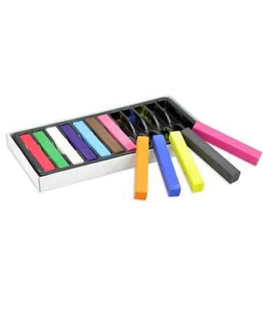 Lurrose 12 hair dye chalk for women hair color chalk hair deyer blue hair chalk hair chalk pens glitters rainbow hair chalk hair chalk salon colored chalk Hair Chalks hair dye stick soft 12 Colors