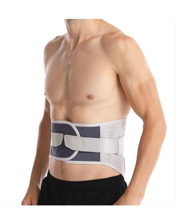 Buy X-Large Gray Lumbar Back Support Belt for Pain Relief | Ergonomic Back Brace for Sciatica & Herniated Disc - Adjustable & Comfortable for Men & Women - Buy Online on GoSupps.com
