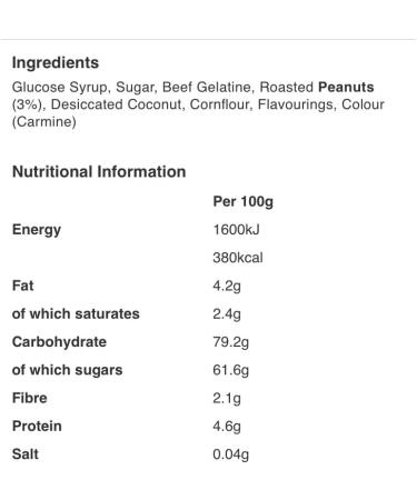 Barratt Chewy Nougat 3 x 35g Bars Multipack - Raspberry & Vanilla Flavour Candy Sweets - Buy Online on GoSupps.com