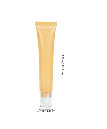 2 Pack Yellow Cosmetic Roll-On Bottles - Perfect for Eye Gel & Face Cream | Travel-Ready Plastic Tubes for Home & Outdoor Use - Buy Online on GoSupps.com