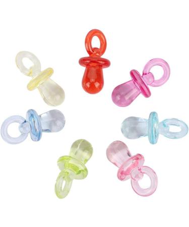 PSOP 50 Pieces Colorful Bird Parrot Nipple Chew Toys - Plastic Pacifier Pet Teeth Toys & DIY Accessories - Buy Online on GoSupps.com