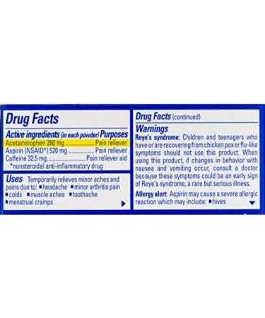 Goody's Extra Strength Powders | Fast Pain Relief | Aspirin & Caffeine | 24 Count | 2 Pack - Buy Online on GoSupps.com