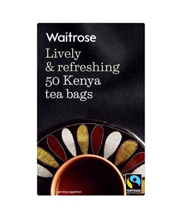 50 Salon de Kenya Sacs de th Waitrose 50 par paquet