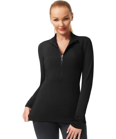 JACK SMITH Women's Fleece Half Zip Athletic Running Pullover XXL Black - Buy Online on GoSupps.com