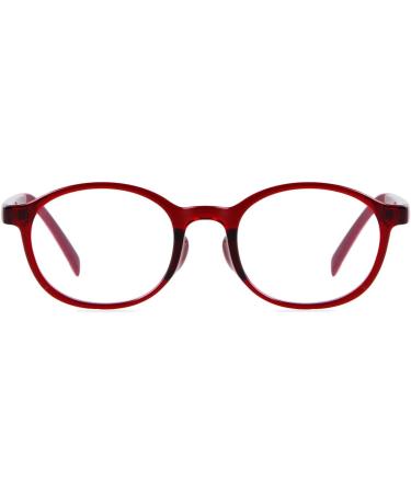 Buy Ade Wu Children's Anti-Blue Light Glasses | TR90 Round Frame for Boys & Girls | Dark Red | Protect Your Kids' Eyes - Buy Online on GoSupps.com