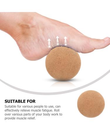Buy Cork Fascia Ball - 8cm Yoga & Massage Tool | Deep Tissue Relief & Fitness Accessory - Buy Online on GoSupps.com