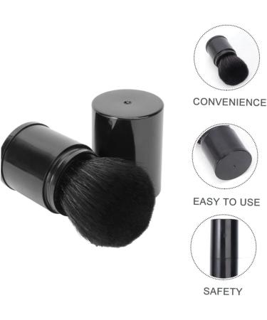 DOITOOL Black Makeup Foundation Brush Blush Makeup Brush Face Makeup Foundation Powder Cream Brush Cosmetic Supplies Mineral Makeup Foundation Bronzer Makeup Shower Stool Liquid Travel 8.3x3.3cm Black - Buy Online on GoSupps.com