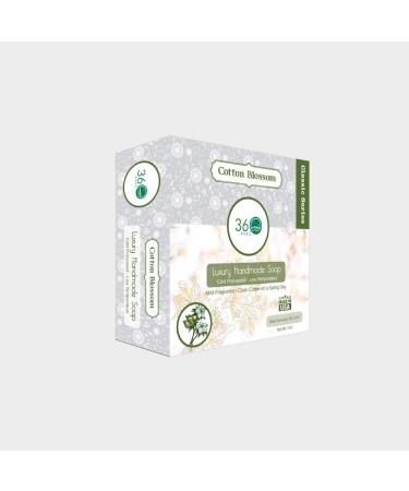 Clean Cotton Soap 5 oz - Handmade Castile Soap with Refreshing Spring Scent | Natural Essential Oil Man's Soap Bar | Perfect Anniversary & Wedding Gift - Made in USA - Buy Online on GoSupps.com