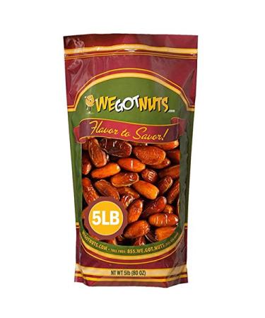 5 Pounds Of Dates Pitted (80oz) No Added Sugar, Non GMO, Kosher Certified,Healthy Snack for Kids & Adults 5 Pound (Pack of 1) - Buy Online on GoSupps.com
