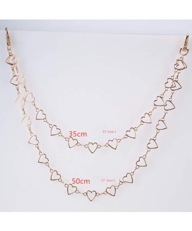 YERTTER Unisex Hip Hop Punk Heart Pendant Wallet Chain - Gold | Trousers Jewelry for Men Women - Buy Online on GoSupps.com