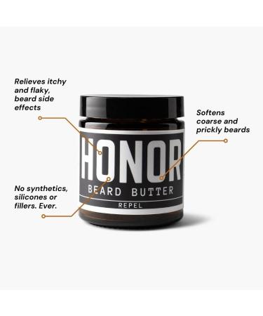 Honor Initiative Beard Butter - Softens & Conditions with Lemongrass Citronella & Eucalyptus - Clean Ingredients | 3.4 fl. oz - Shop Internationally - Buy Online on GoSupps.com