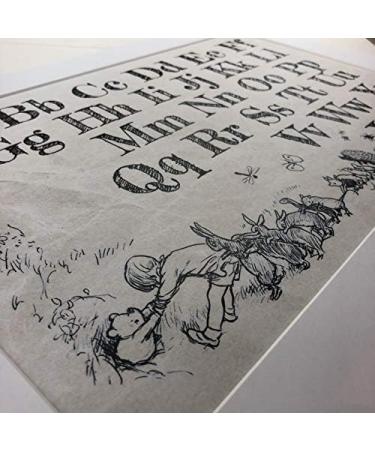 HWC Trading Winnie the Pooh Alphabet A-Z Framed Nursery Print - Educational Baby Shower Gift - Buy Online on GoSupps.com