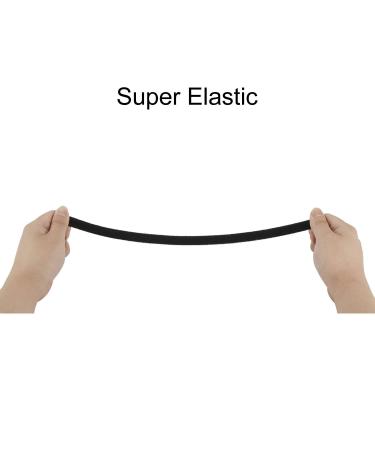 20 Pack Black Cloth Covered Thin Plastic Headbands for DIY Hair Accessories - Buy Online on GoSupps.com
