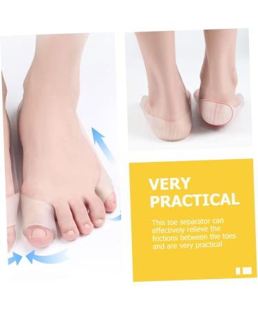 Sleeve Protectors 8 Pcs with Big Splitter, Thumb Protector, and Hallux Valgus Separators - Convenient Straps for Men - Soft Elasto Gel - Transparent - 23.5x2.3cm - Set of 2 - Buy Online on GoSupps.com