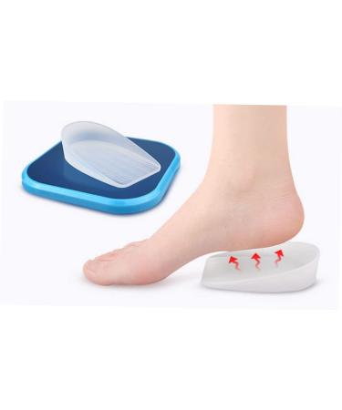FOMIYES Height Increasing Insoles - Silicone Heel Pad for Extra Height | 1 Pair White 10x6x1cm - Buy Online on GoSupps.com