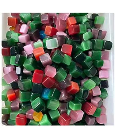 Quartz Crystals Rainbow Opal Cube Cat Eye Stone for Reiki Decoration 500g - Buy Online on GoSupps.com