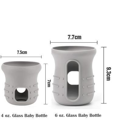 Haakaa Glass Baby Bottle Sleeve - 6oz Non-Slip Silicone Cover (1pk) - Medium Size - Buy Online on GoSupps.com