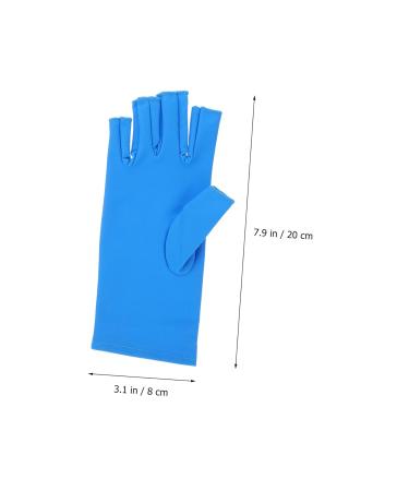 Beavorty 1 Pair nail gloves nail art gloves manicures art gloves Nails UV Shield Glove UV shield mittens UV fingerless gloves nail tool Elastic spandex ultra violet light - Buy Online on GoSupps.com