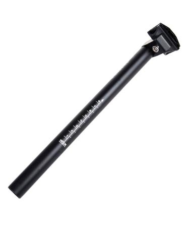 CYSKY 25.4/27.2/28.6/30.4/30.8 SeatPost 350mm Bike Seat Post Suitable for Most Bicycle Mountain Bike Road Bike MTB MTN BMX (Aluminum Alloy, Black) 27.2*350