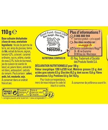 NESTLE MAGGI - Maggi Fond De Veau Bo te De 110G - le Lot De 4 - Buy Online on GoSupps.com