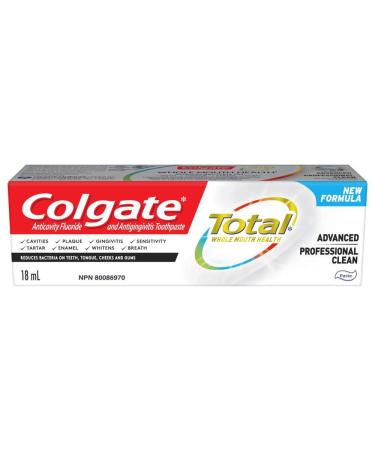 Colgate Total Advanced Health Professional Clean Toothpaste 18ml 18 ml (Pack of 24) Professional Clean