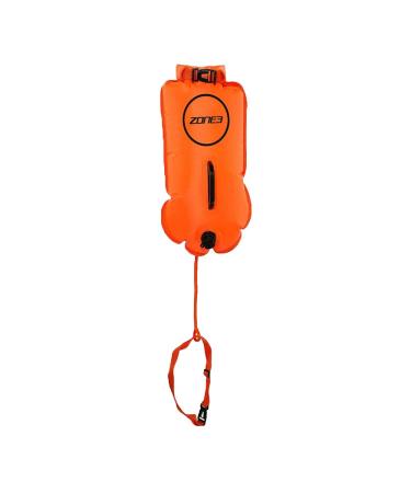 Zone3 Swim Safety Buoy/Dry Bag 28L Hi Vis Orange 28L