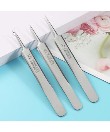 WNPXQNT Spuer-fine No. 5 Cell Pimples Blackhead Clip Tweezers Professional Acne Tools Beauty Remover and Pimple Accessories Salon Spots No. 5 Oblique Mouth Clip With Box One Size - Buy Online on GoSupps.com