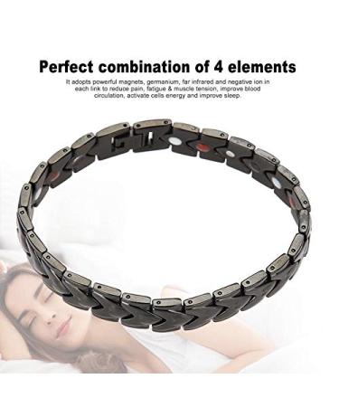 Magnetic Health Bracelet - Titan Steel Therapy Bracelet for Pain Relief & Skin Care | Heart Shape Design - Buy Online on GoSupps.com
