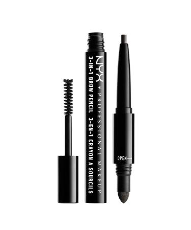 NYX Cosmetics 3-in1 Brow Pencil Black