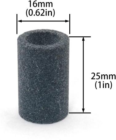 Dart Sharpener Set - 2pcs 16x25mm Round Sand Stone for Steel Tip Darts - Buy Online on GoSupps.com